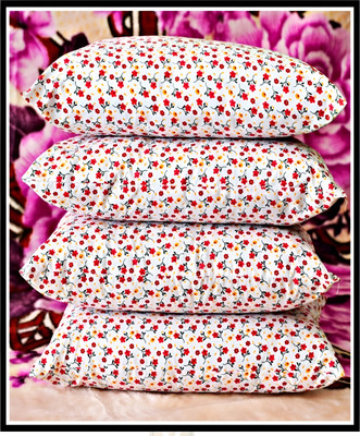 TWIROX LUXURY Polyester Fibre Abstract Sleeping Pillow Pack of 4(Multicolor)