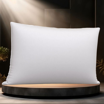 ROYALREOX Microfibre Solid Sleeping Pillow Pack of 1(White)