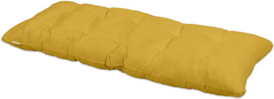 Vargottam Polyester Fibre Solid Chair Pad Pack of 1(Yellow)