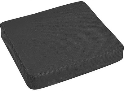 ORCHEED HR Foam Orthopedic Chair Square Cushion Seat Pads Provides Support & Comfort Memory Foam Solid Cushion Pack of 1(Black)