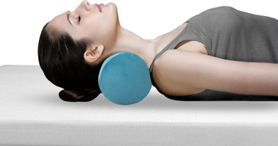 OrkaSleep Cervical Neck Roll Memory Foam Pillow, Bolster Pillow Memory Foam Solid Lumbar Pillow Pack of 1(Teal)