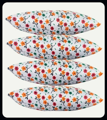 Urmila Creation Microfibre Floral Sleeping Pillow Pack of 4(Multicolor)
