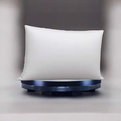 kuihome Polyester Fibre Sleeping Pillow Pack of 1 Solid(White)