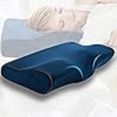 Flipkart SmartBuy Memory Foam Solid Orthopaedic Pillow Pack of 1(Blue)
