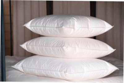 DONDA Microfibre Solid Sleeping Pillow Pack of 3(White)