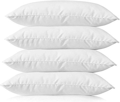 Napwing Microfibre Solid Sleeping Pillow Pack of 4(White)