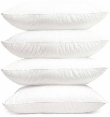 Navi collection Microfibre Solid Sleeping Pillow Pack of 4(White)