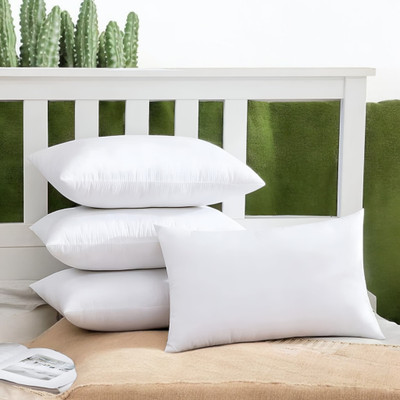 GZZZSD Memory Foam Sleeping Pillow Pack of 4 Solid(White)