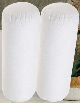 KIXTA Microfibre Bolster Pack of 2 Solid(White)