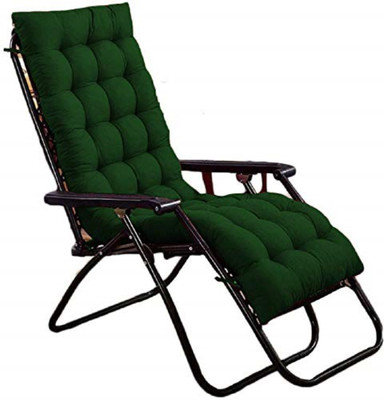 aeTHEric Microfibre Solid Chair Pad Pack of 1(Dark Green)