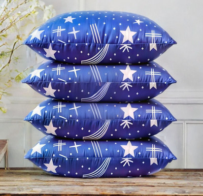 Urmila Creation Cotton Sleeping Pillow Pack of 4 Solid LUXURY(Blue)