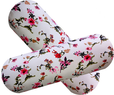 Changers Microfibre Floral Bolster Pack of 2(White)
