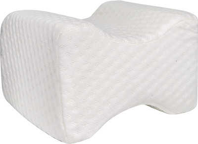 Sleepsia Memory Foam Visco Memory Foam Knee Orthopaedic Pillow Pack of 1(White)