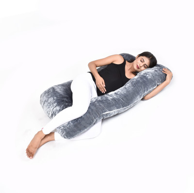 KESHAVE PHARMA Ball Fibre Solid Pregnancy Pillow Pack of 1(Grey)