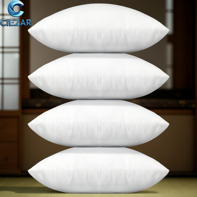 CIEZAR Microfibre Solid Sleeping Pillow Pack of 4(Blue)