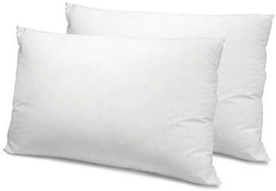 GUNVAR INDIA PRIVATE LIMITED LUXURY Polyester Fibre Abstract Sleeping Pillow Pack of 2(White)