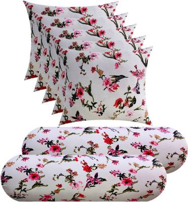 Changers Microfibre Bolster Pack of 7 Floral(White)