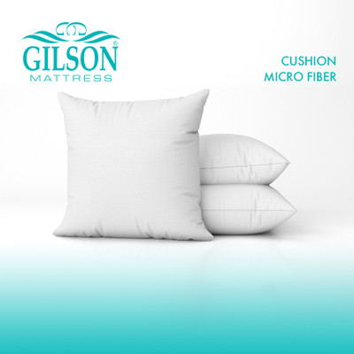 Gilson 24 x 24 Inch Microfibre Solid Cushion Pack of 3(White)