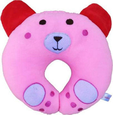 Little Bloom Cotton Baby Pillow Pack of 1 Animals(Pink)