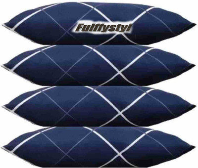 Jaatboy Polyester Fibre Sleeping Pillow Pack of 4 Floral SOFT(Blue)