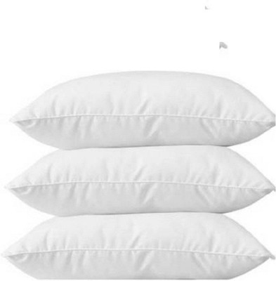 PALVIT Microfibre Abstract Sleeping Pillow Pack of 3(White)