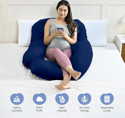 Prifarodo Pregnancy G Shape for Pregnant/Maternity Back Pain Relief, HIPS & Belly Support Microfibre Solid Pregnancy Pillow Pack of 1(Multicolor)