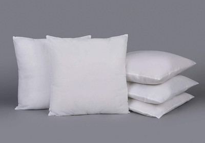 Yey Microfiber Cushion 16 inch x 16 inch Filler | Fluffy Cushion Filler Microfibre Solid Cushion Pack of 5(White)