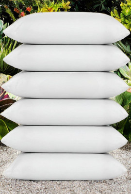 Urmila Creation Microfibre Sleeping Pillow Pack of 6 Solid LUXURY(White)