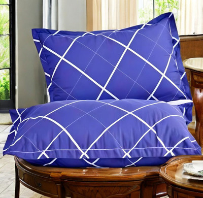 Urmila Creation Microfibre Sleeping Pillow Pack of 2 Solid LUXURY(Blue)