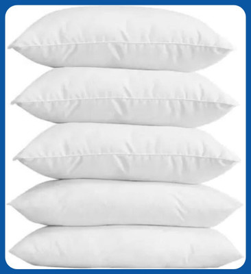Urmila Creation Microfibre Solid Sleeping Pillow Pack of 5(White)