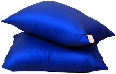Pisaganj Microfibre Solid Sleeping Pillow Pack of 2(Blue)