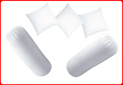 GTX Microfibre Solid Bolster Pack of 5(White)