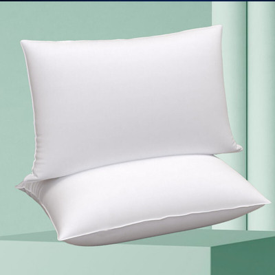 brightjex Microfibre Sleeping Pillow Pack of 2 Solid(White)