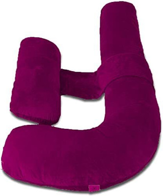 Hundur Store Microfibre Solid Pregnancy Pillow Pack of 1(Wine)