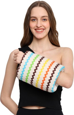 Oscar Home Cradle Arm Pillow, Breastfeeding Arm Pillow, Breastfeeding and Bottle Feeding Cotton Stripes Baby Pillow Pack of 1(Multicolor)