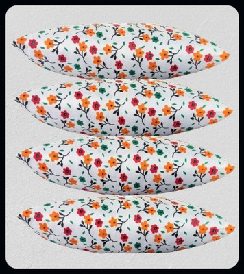 JAYOG ENTERPRISE Microfibre Floral Sleeping Pillow Pack of 4(Multicolor)