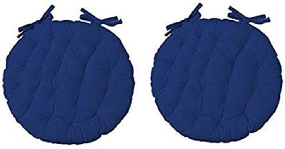 STAR ANGLE Cotton Solid Cushion Pack of 2(Blue)