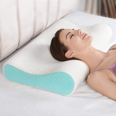 fulffystyl Microfibre Solid Sleeping Pillow Pack of 1(White)