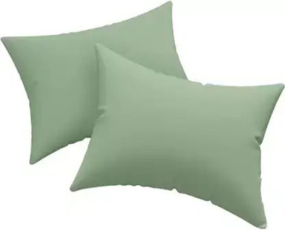 SIROKI BOND Microfibre Solid Sleeping Pillow Pack of 2(Light Green)