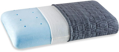 The White Willow Memory Foam Solid Sleeping Pillow Pack of 1(Grey)
