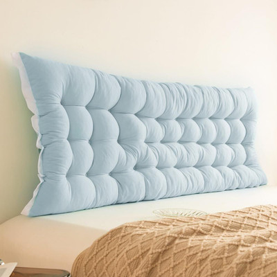 Hundur Store Microfibre Solid Sleeping Pillow Pack of 1(Light Blue)