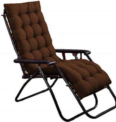 Santo Collection LUXURY Cotton Solid Chair Pad Pack of 1(Brown)