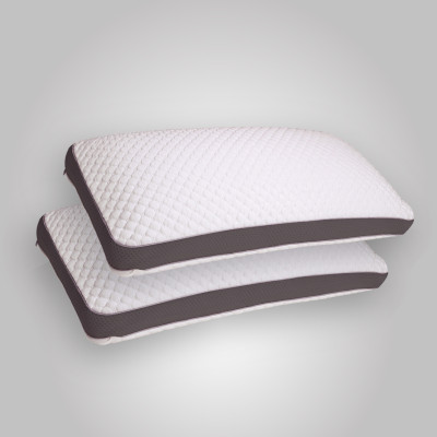 Centuary Memory Foam Solid Orthopaedic Pillow Pack of 2(White)