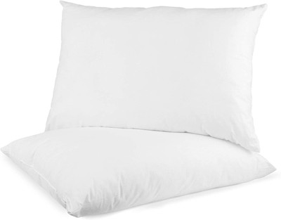 LIPONOS LUXURY Polyester Fibre Abstract Sleeping Pillow Pack of 2(White)