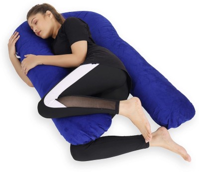 Mojo U SHAPE Microfibre Solid Pregnancy Pillow Pack of 1(ROYAL BLUE)