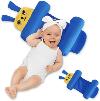 Neonate Care Cotton Baby Pillow Pack of 1 Solid(Blue)