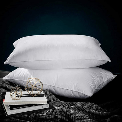 VJSTAR Microfibre Solid Sleeping Pillow Pack of 2(White)