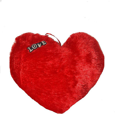 MGT CREATION Polyester Fibre Solid Cushion Pack of 1(Red)
