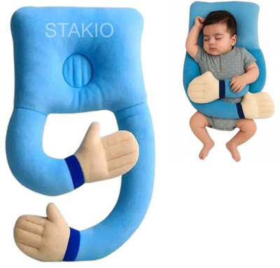 Stakio Microfibre Baby Pillow Pack of 1 Solid(Skyblue)