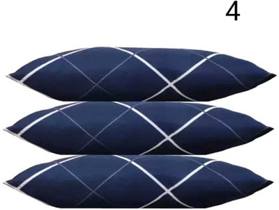 STOMIA STOMIA LUXURY SOFT PILLOW Polyester Fibre Solid Sleeping Pillow Pack of 3(Blue)